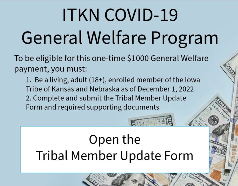 General Welfare Program IOWA Tribe
